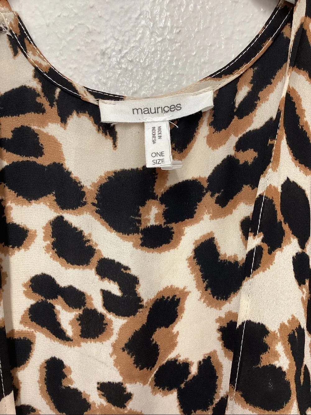 Maurices Leopard-Print Sleeveless Top in Black, Tan, Cream